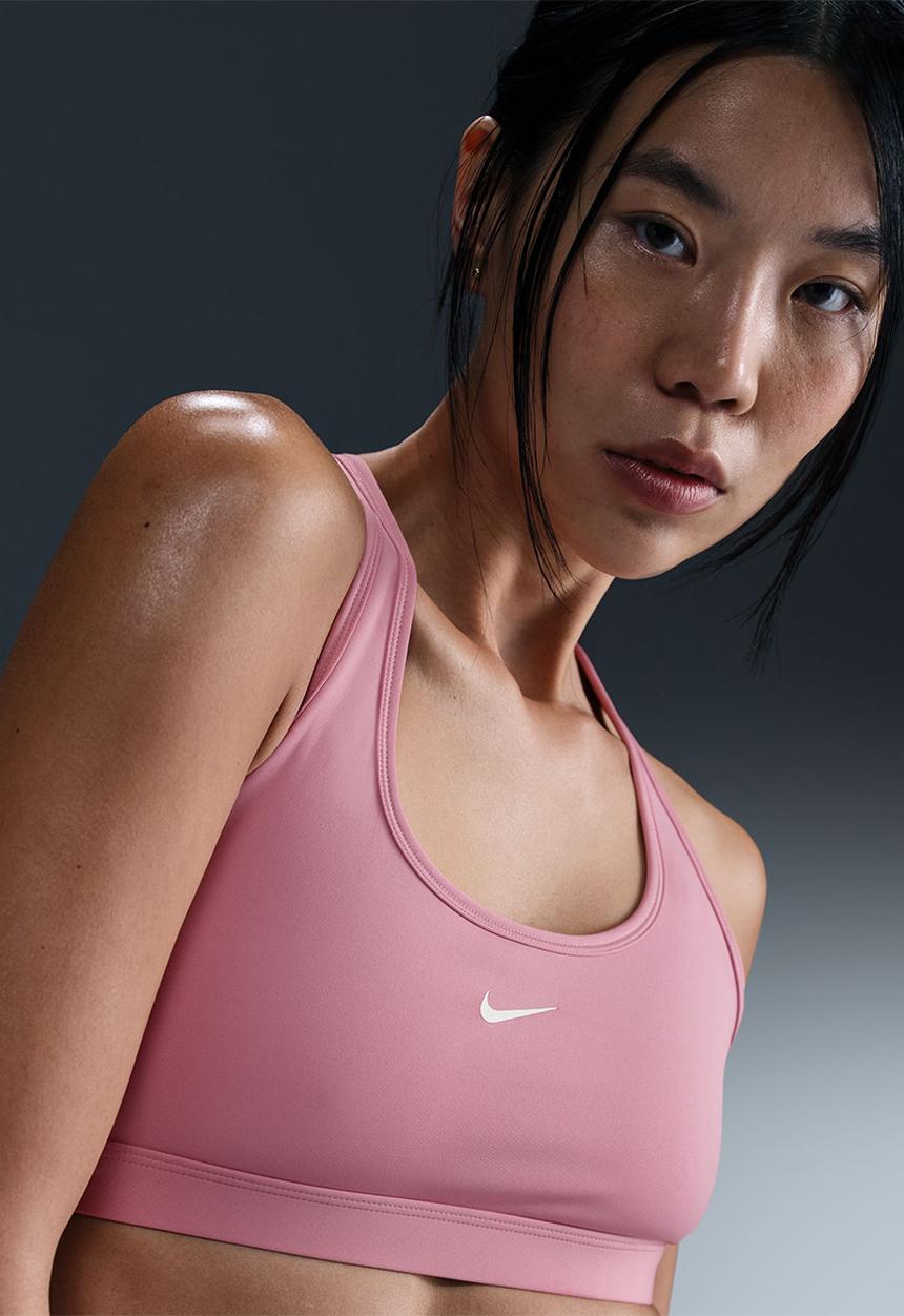 Nike - Nike Swoosh Bra - Elemental Pink/White