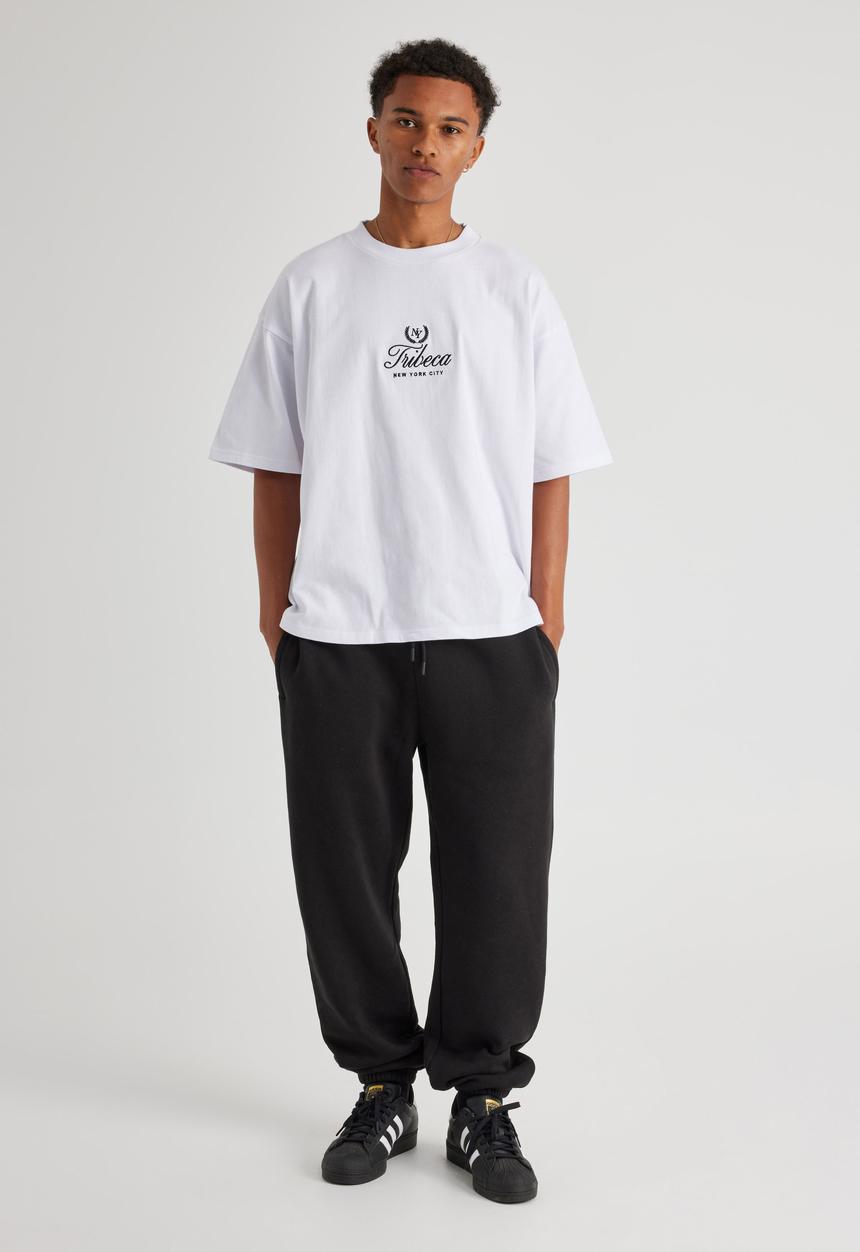 Factorie - Baggy Cuffed Trackpant - Black