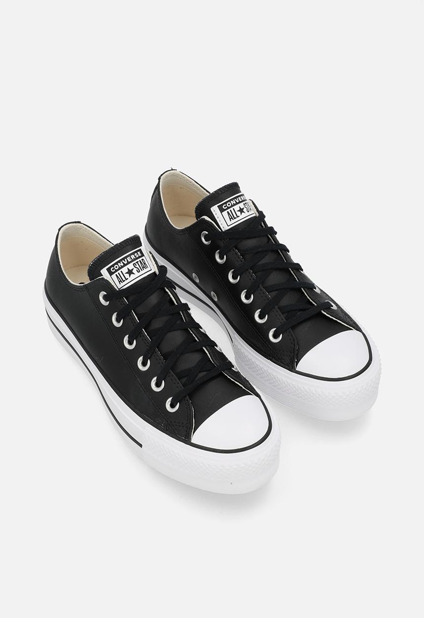 Chuck Taylor All Star Leather Lift Clean Sneakers Black