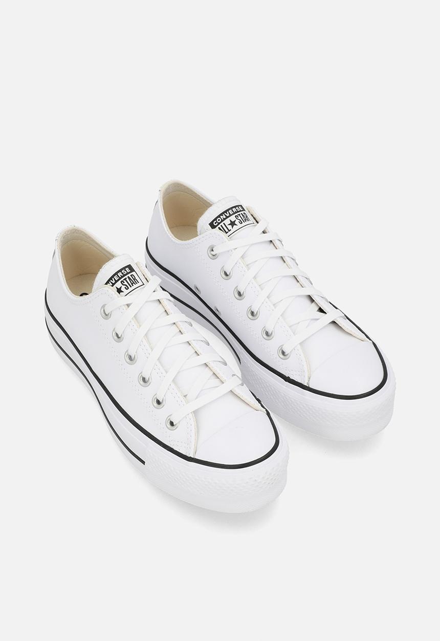 Converse - Chuck Taylor All Star Lift Platform Leather - White/Black/White