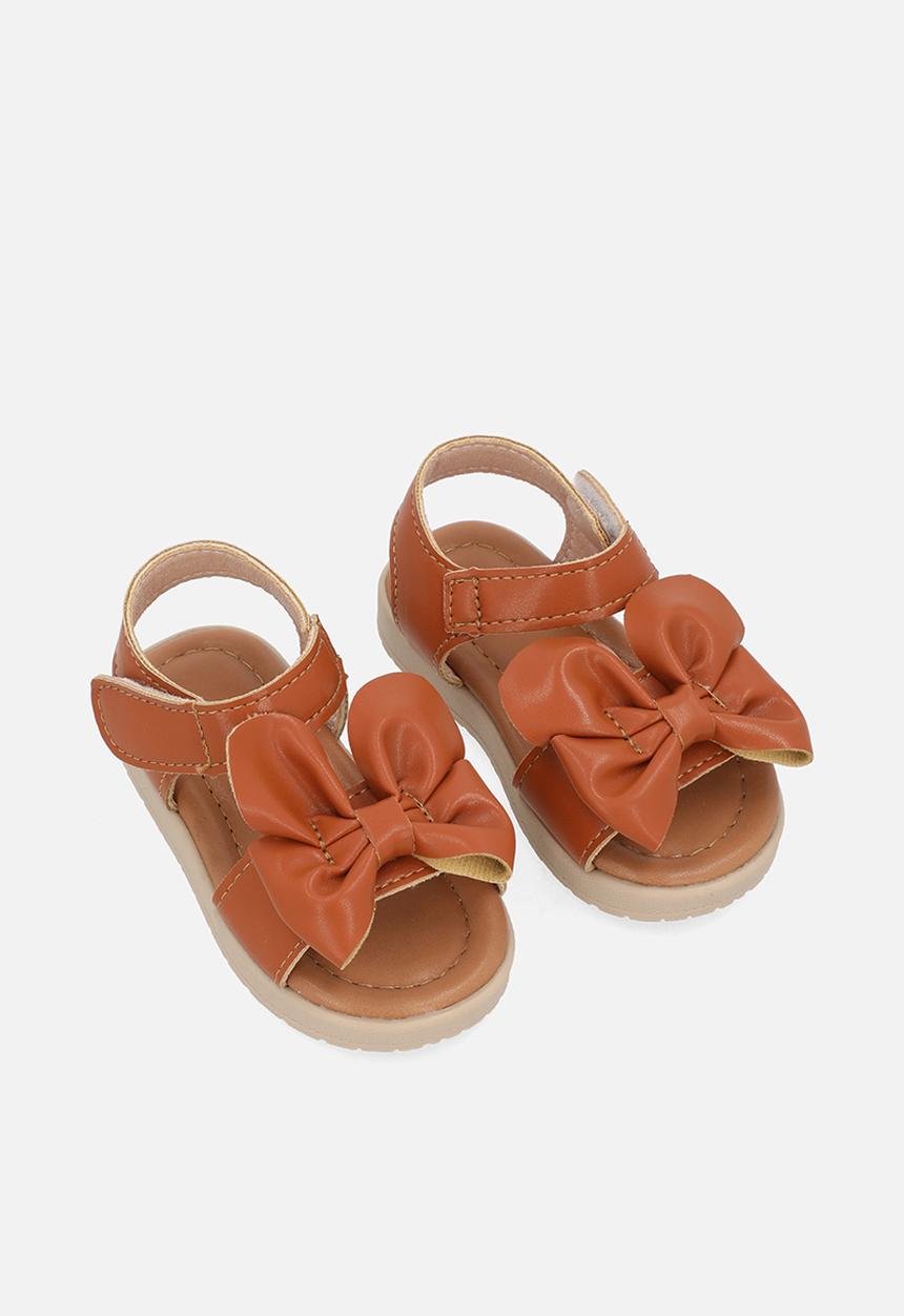 Pop Candy - Bow décor sandals - brown