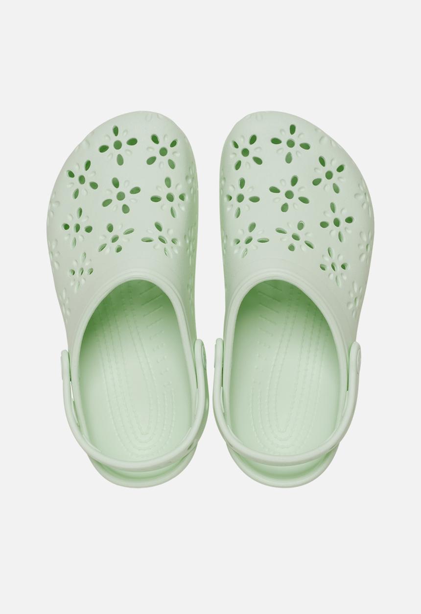 Crocs - Classic Floral Cut Out Clog - Jade Tint