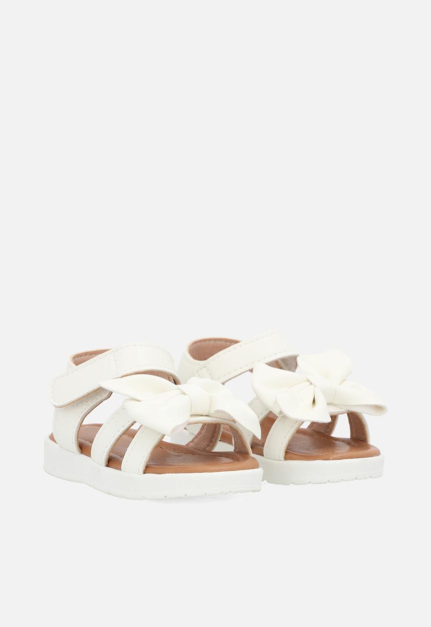 Pop Candy - Bow décor sandals - white