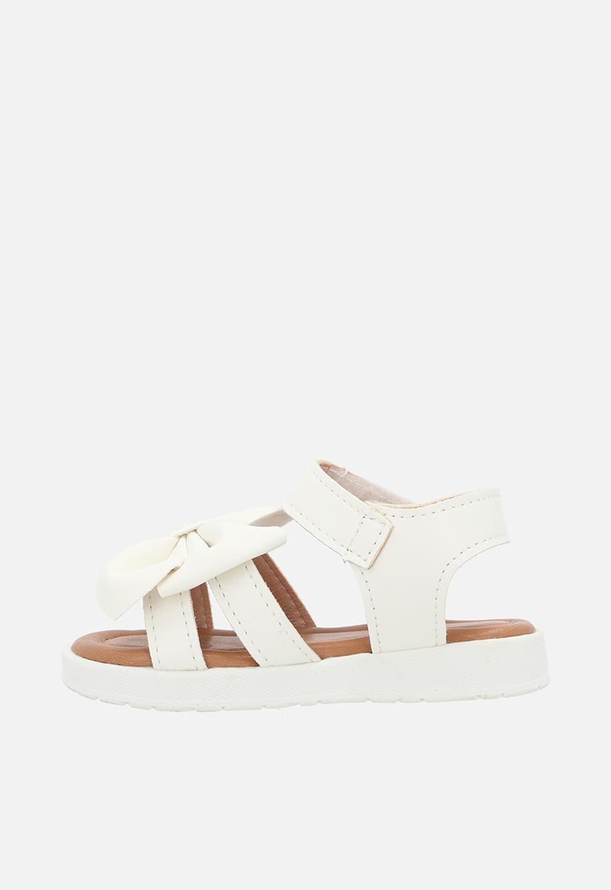 Pop Candy - Bow décor sandals - white