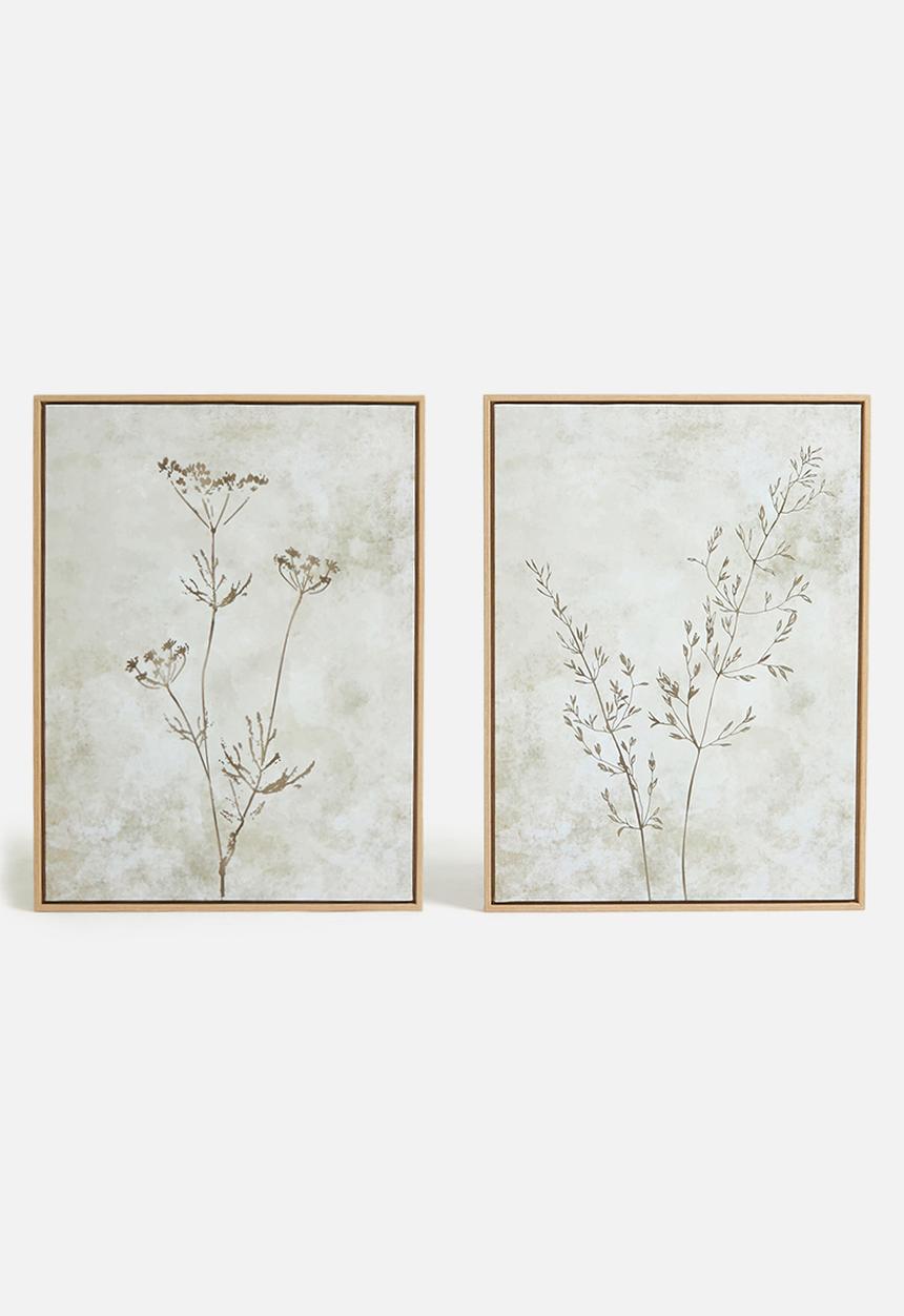 Sixth Floor - Reyna Wall Art Set of 2 - natural