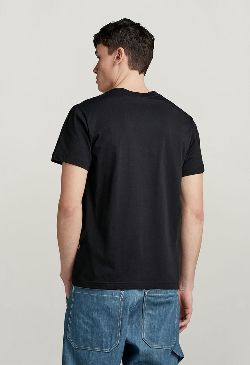 G-STAR - 3D dotted gr r t Compact jersey o dk - black
