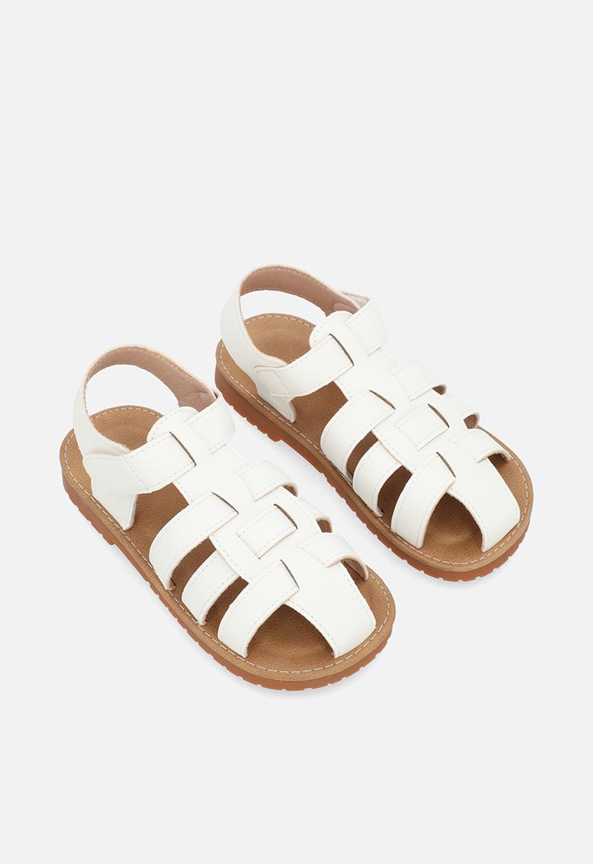 Pop Candy - Caged sandals - white