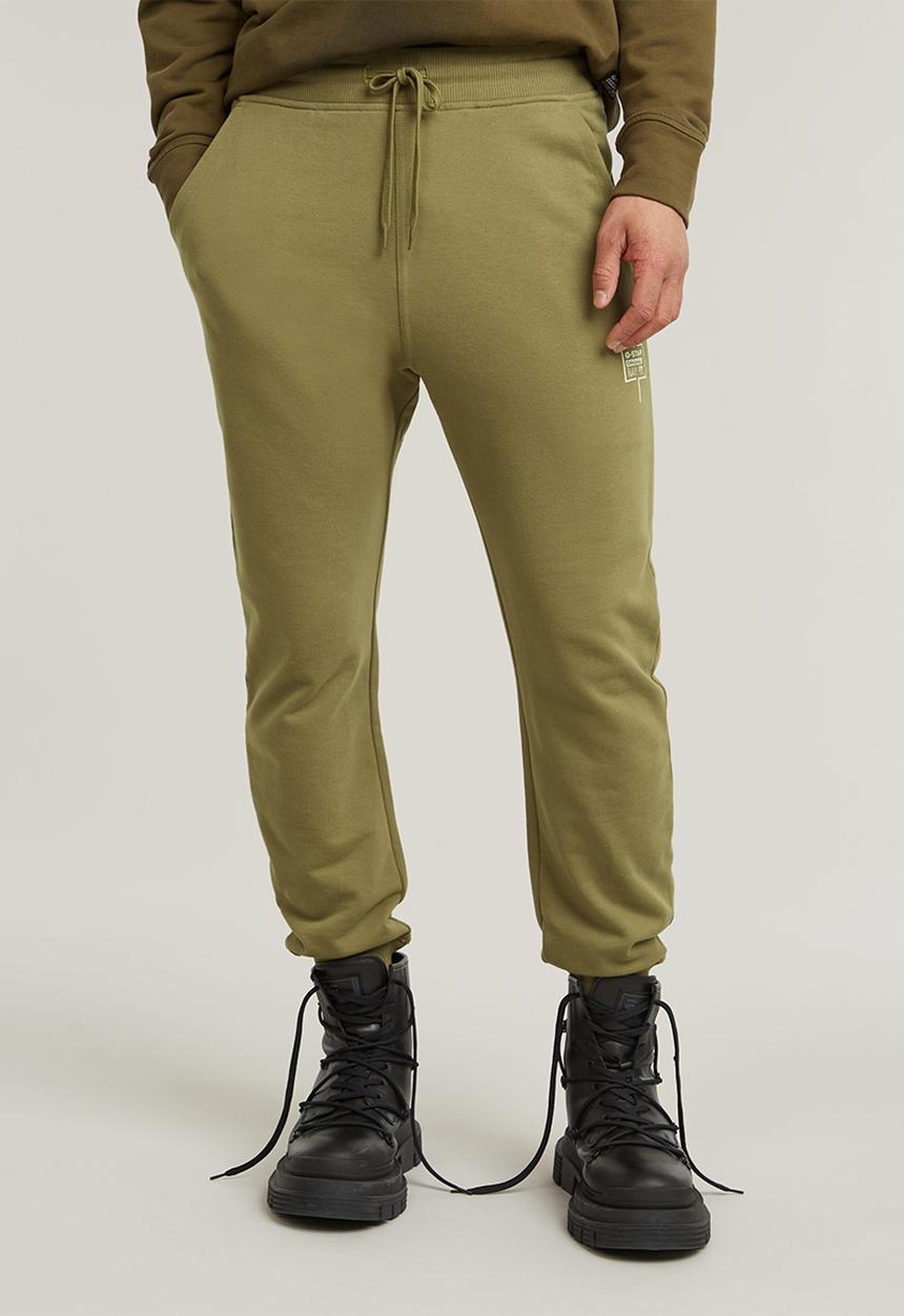 G-STAR - Logo sweat pant Heavy sherland sweat r ub - smoke olive