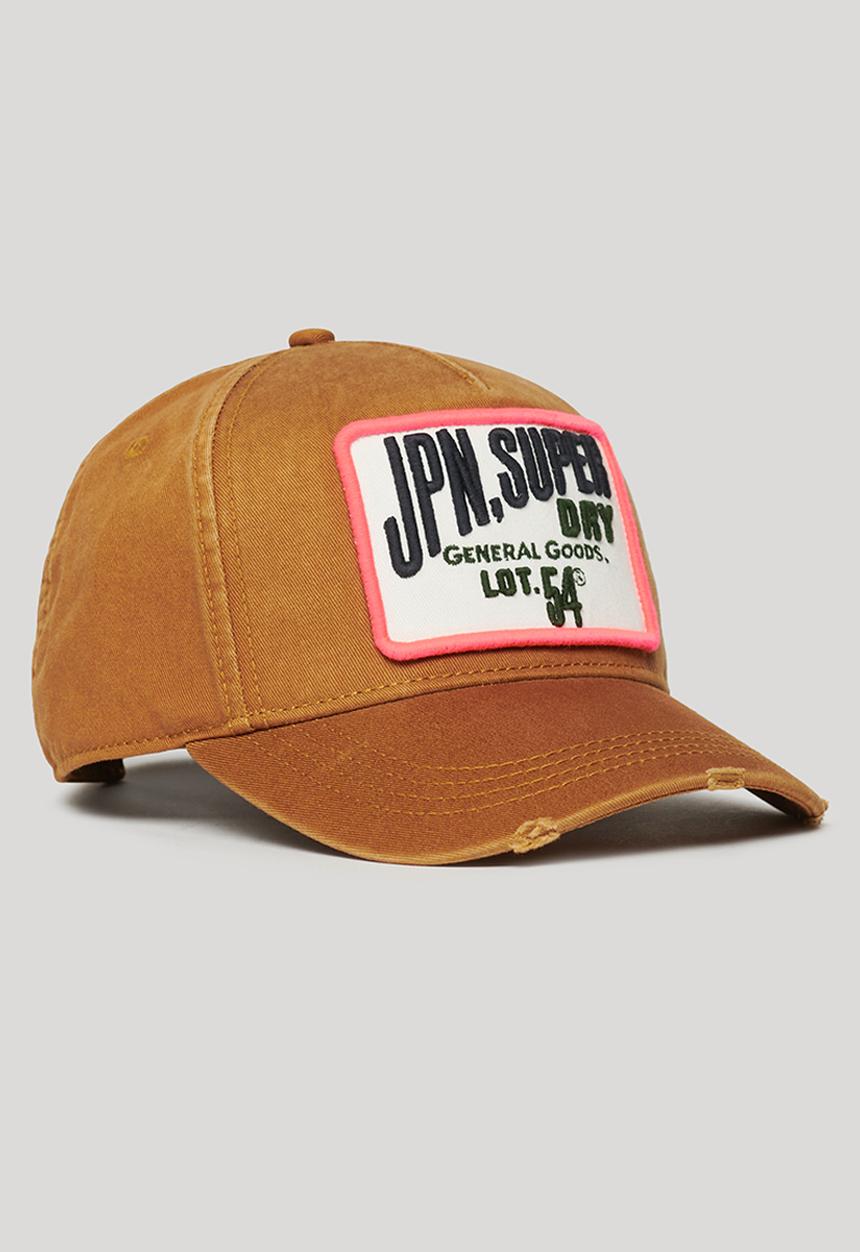 Superdry. - Graphic Trucker Cap - Denim Co Tobacco Brown