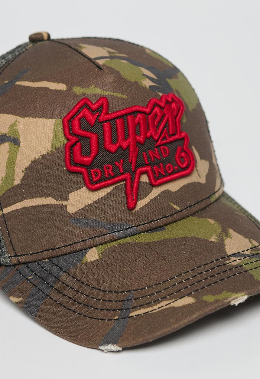 Superdry. - Dirt Road Trucker Cap - Para Camo