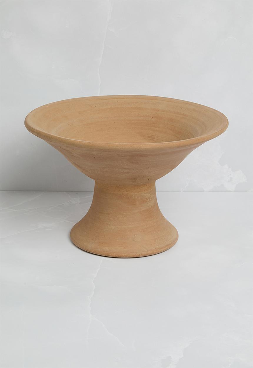 Sixth Floor - Terracotta Fruit Bowl with Stand - Terracotta