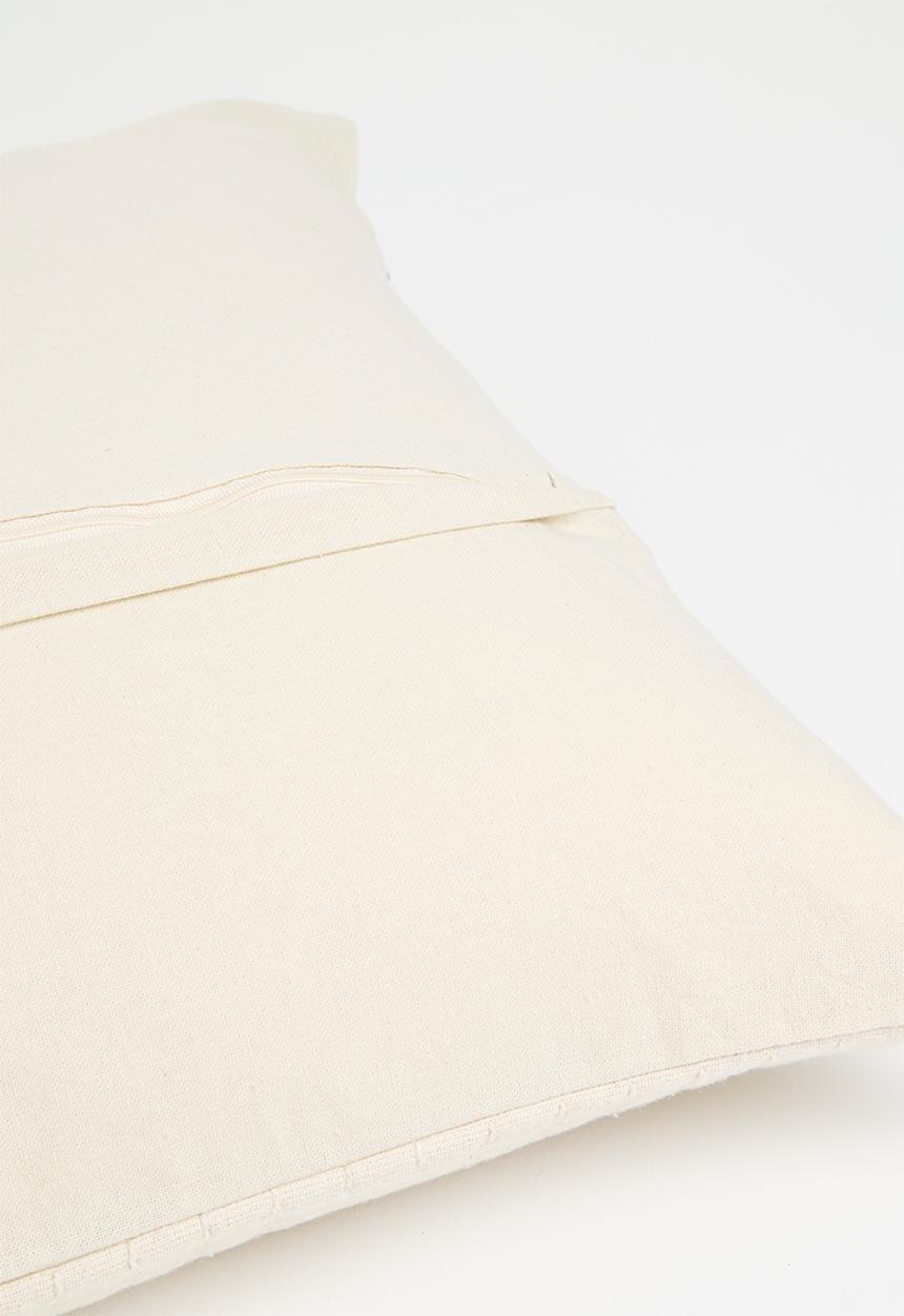 Sixth Floor - Dito stitched woven cushion cover - Milk