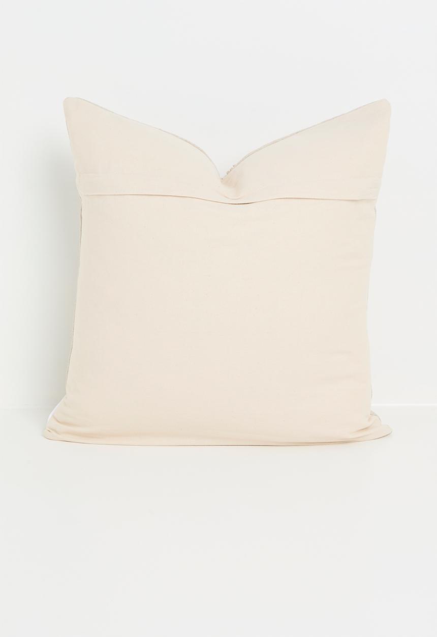 Sixth Floor - Pluto embroidered cushion cover - Natural