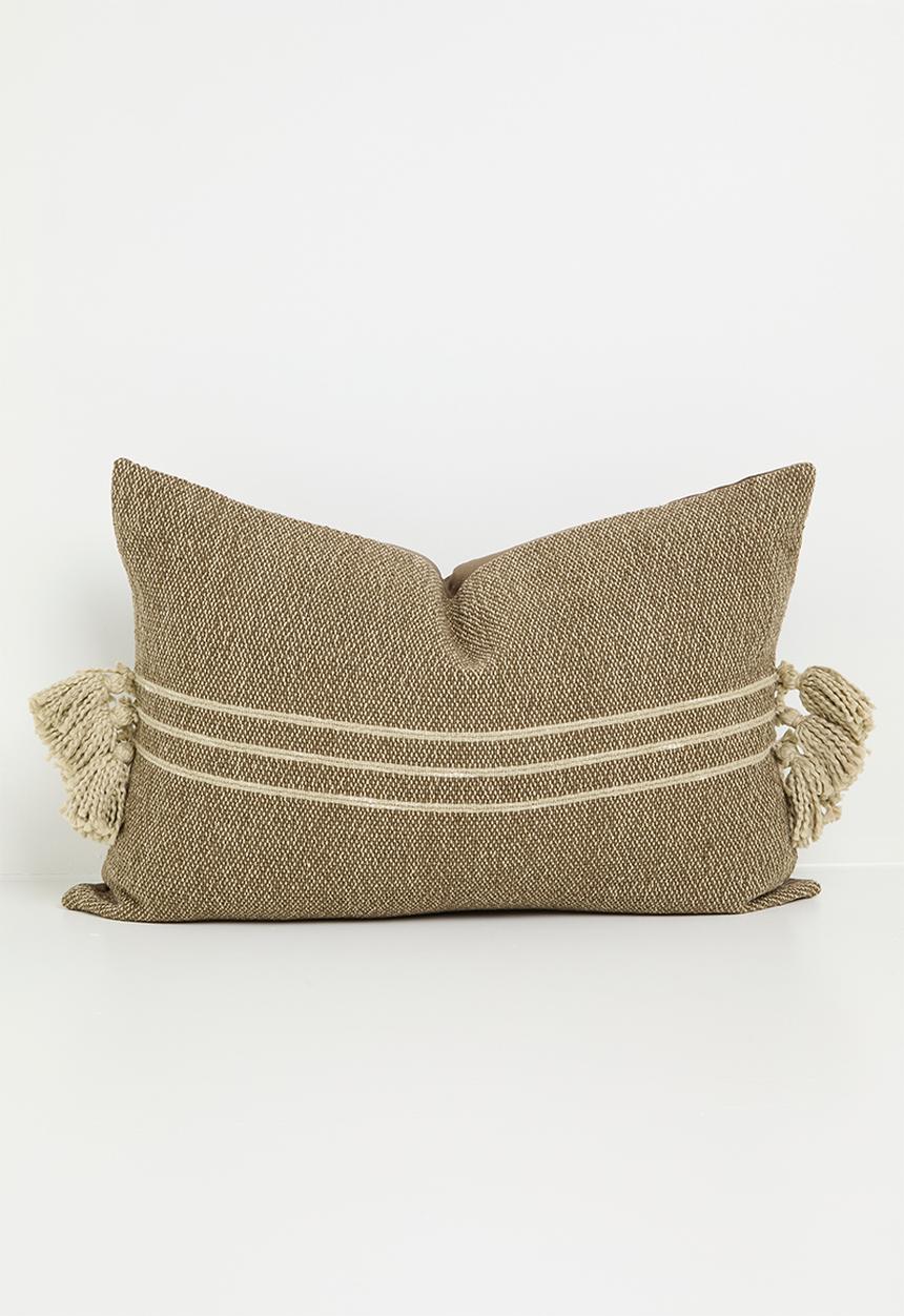 Sixth Floor - Sandi woven cushion cover - Choc