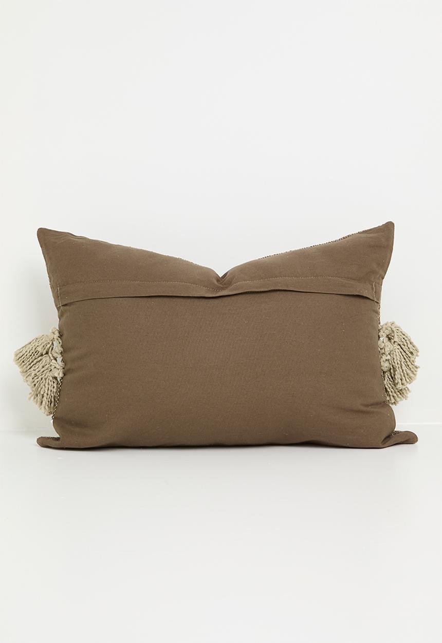Sixth Floor - Sandi woven cushion cover - Choc