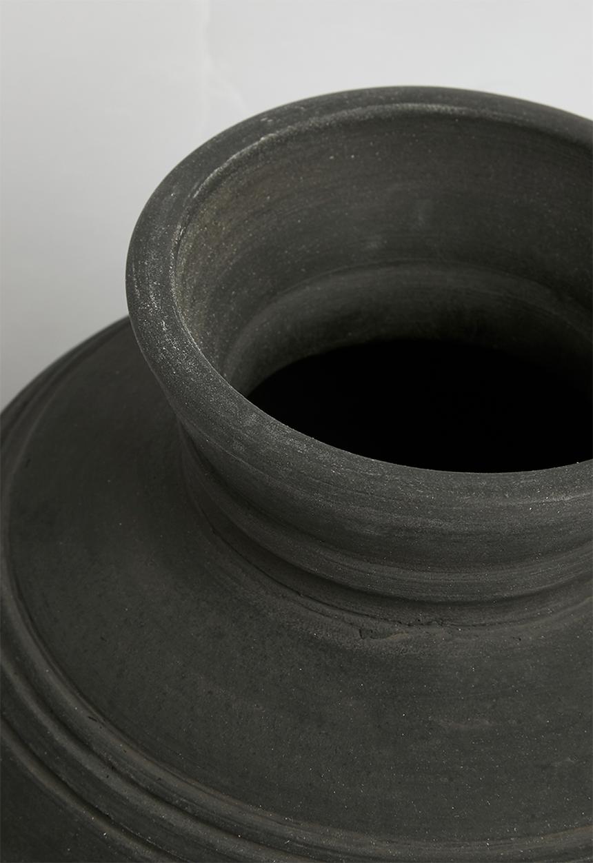 Sixth Floor - Terracotta Vase - Burnt Black