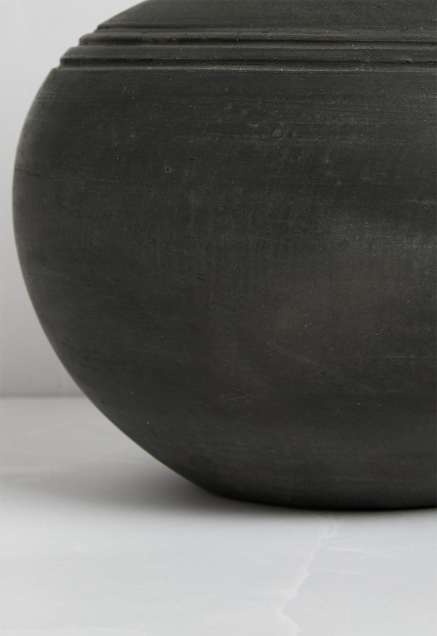 Sixth Floor - Terracotta Vase - Burnt Black