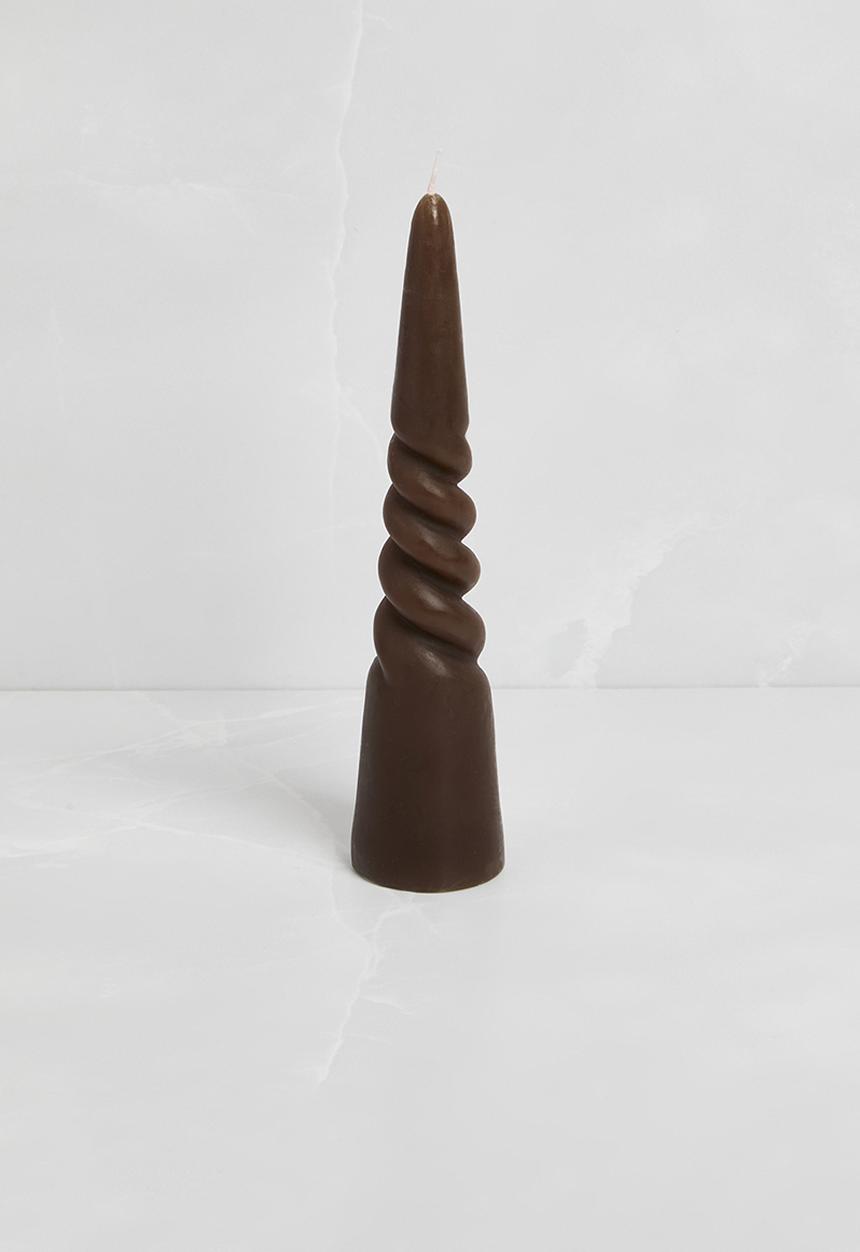 Sixth Floor - Twisted candle - brown