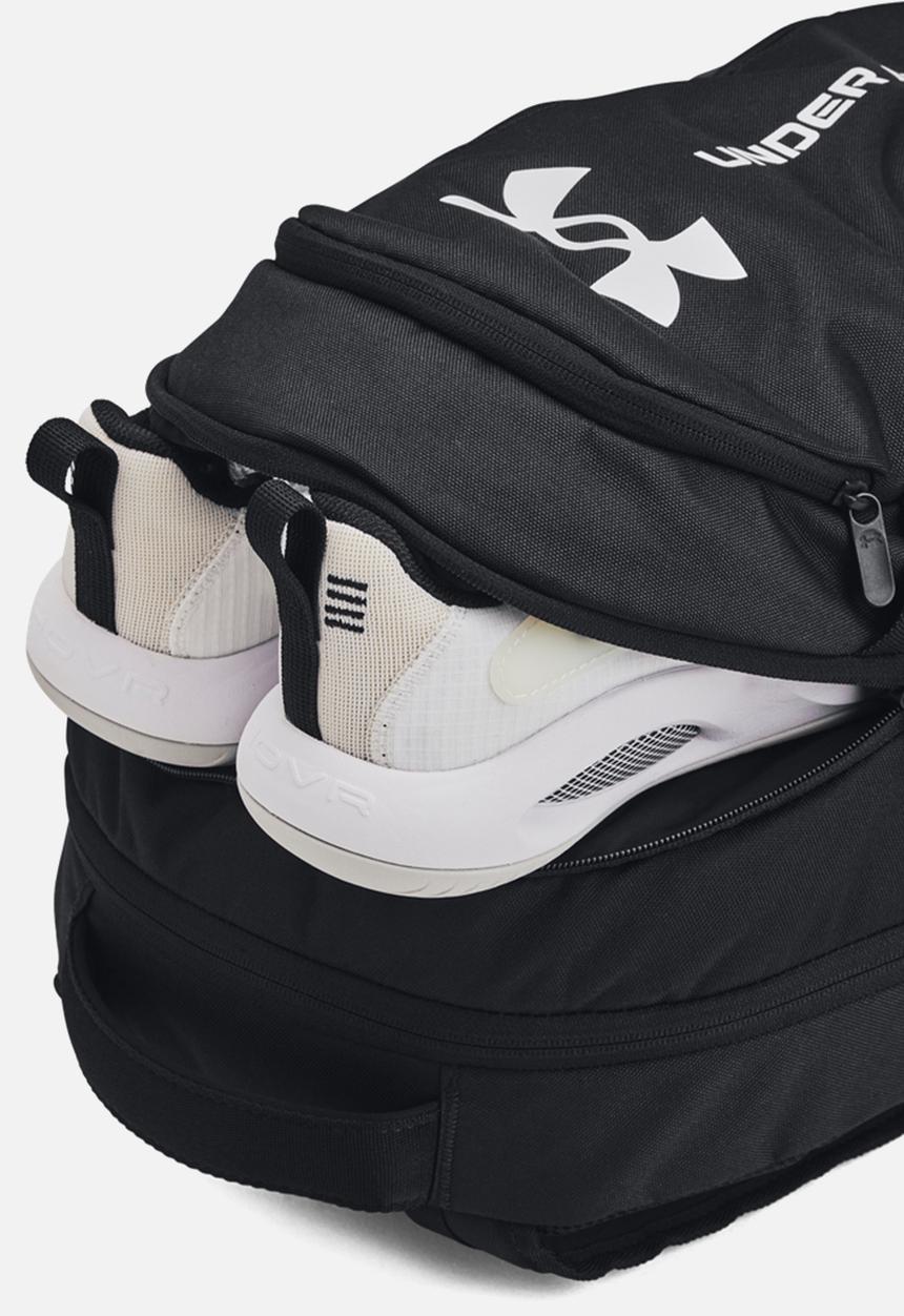 Under Armour - UA Hustle 6.0 Backpack - Black / Black / White