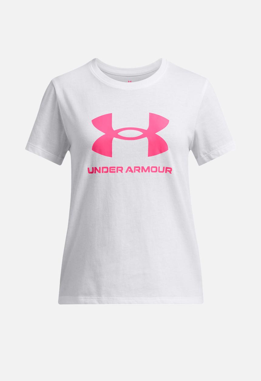 Under Armour - UA Big Logo SS-White/Pink