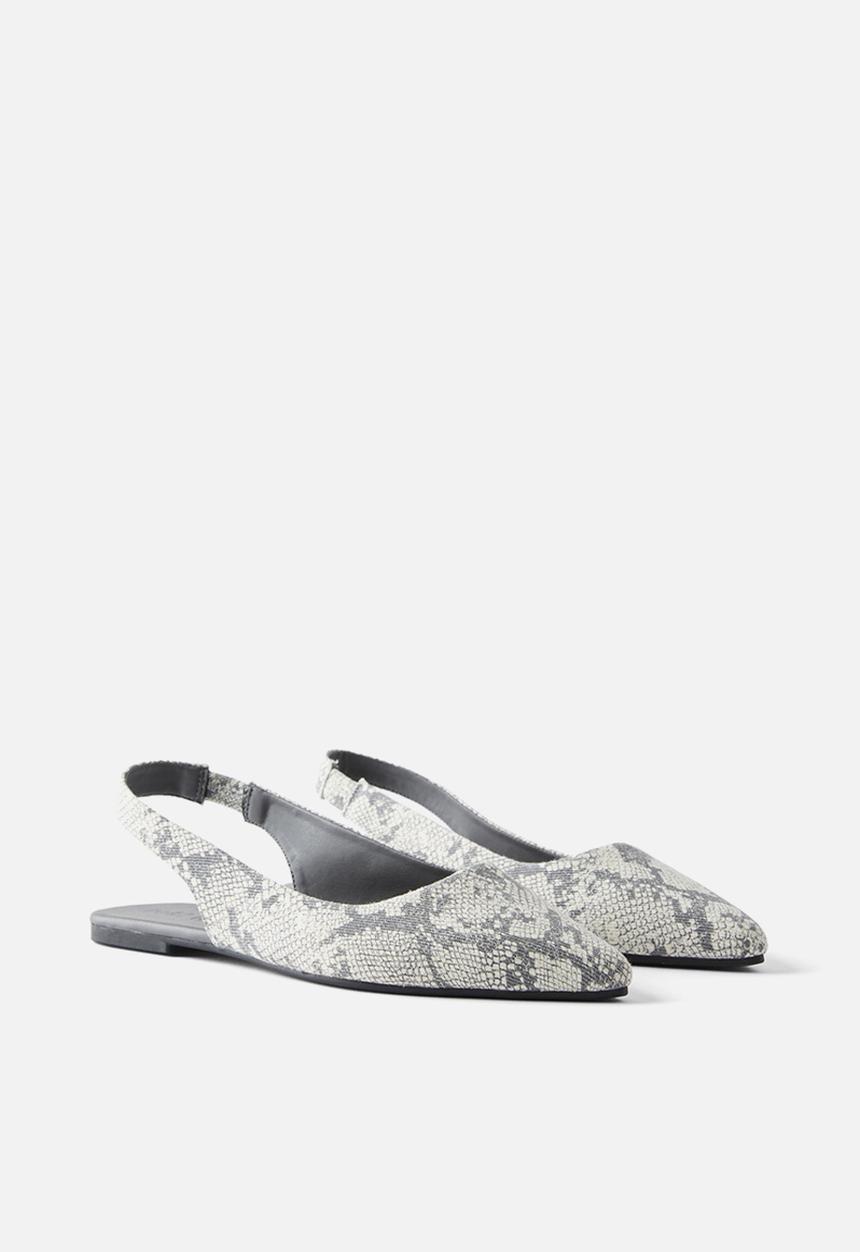 Cotton On - Prima slingback ballerina - washed reptile