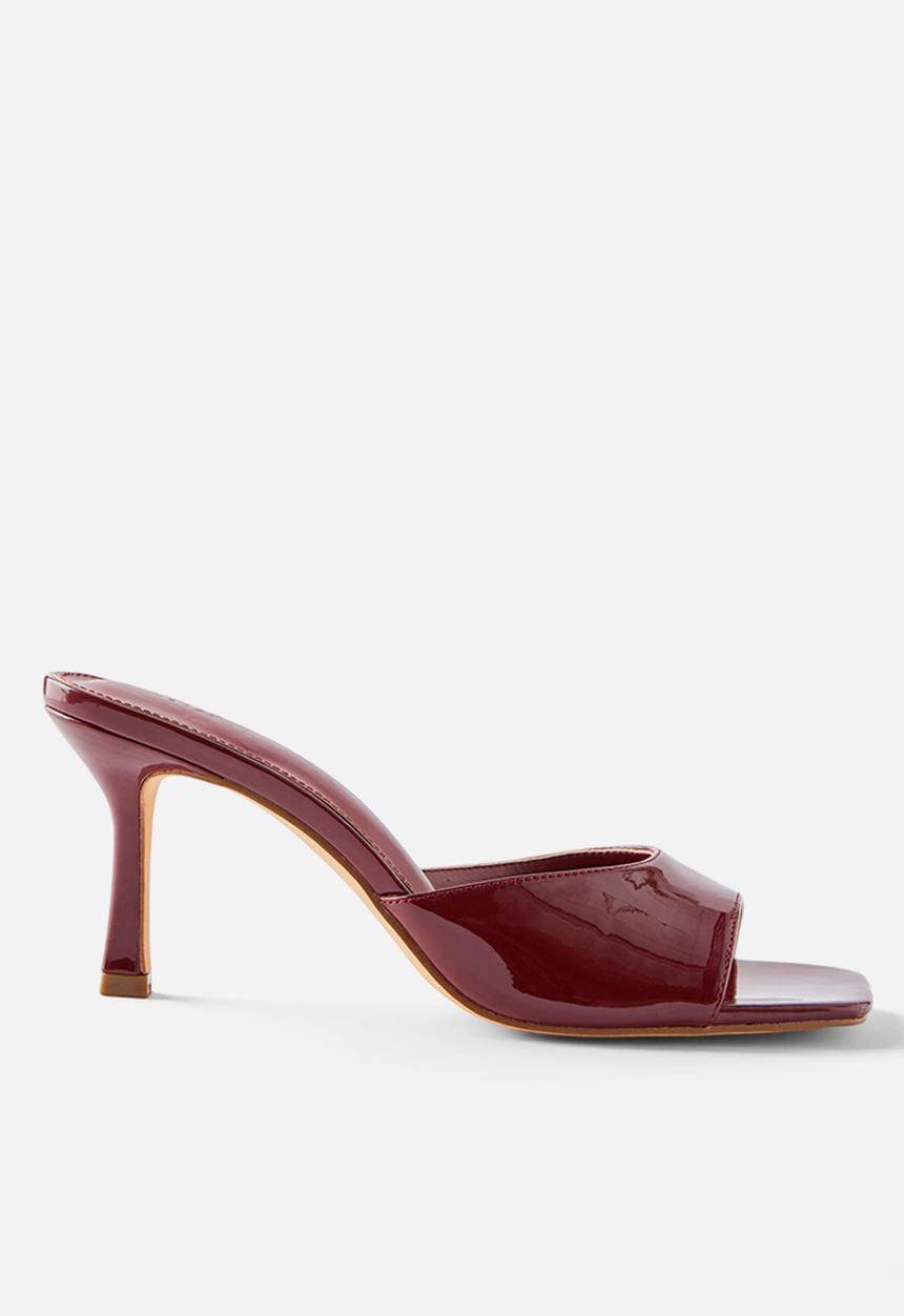 Cotton On - Edie Minimal mule - burgundy gloss