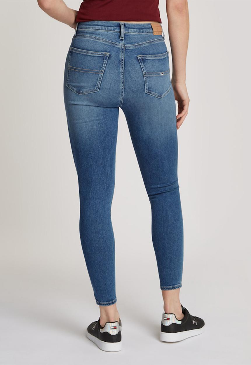 Tommy Hilfiger - Sylvia Hgh Skn Ank Ch0238 - Denim Medium
