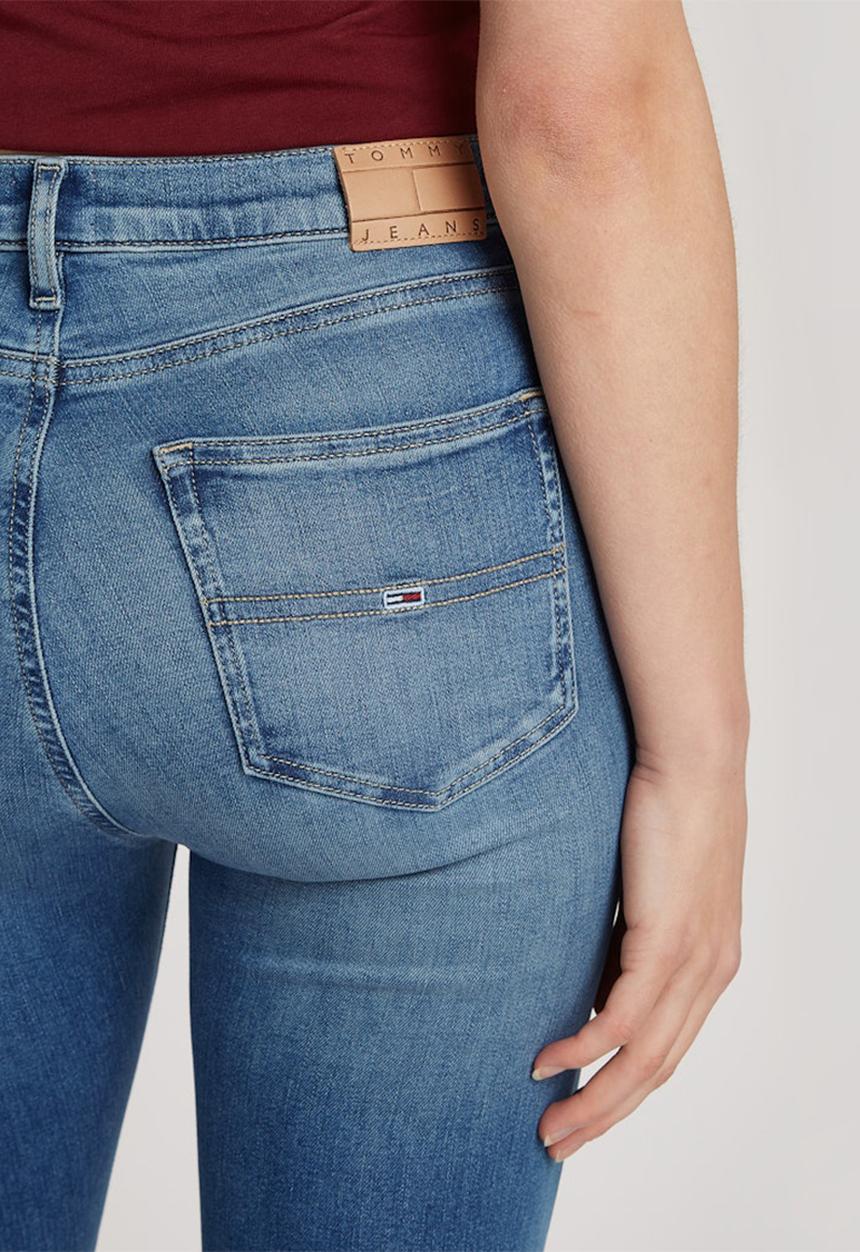 Tommy Hilfiger - Sylvia Hgh Skn Ank Ch0238 - Denim Medium