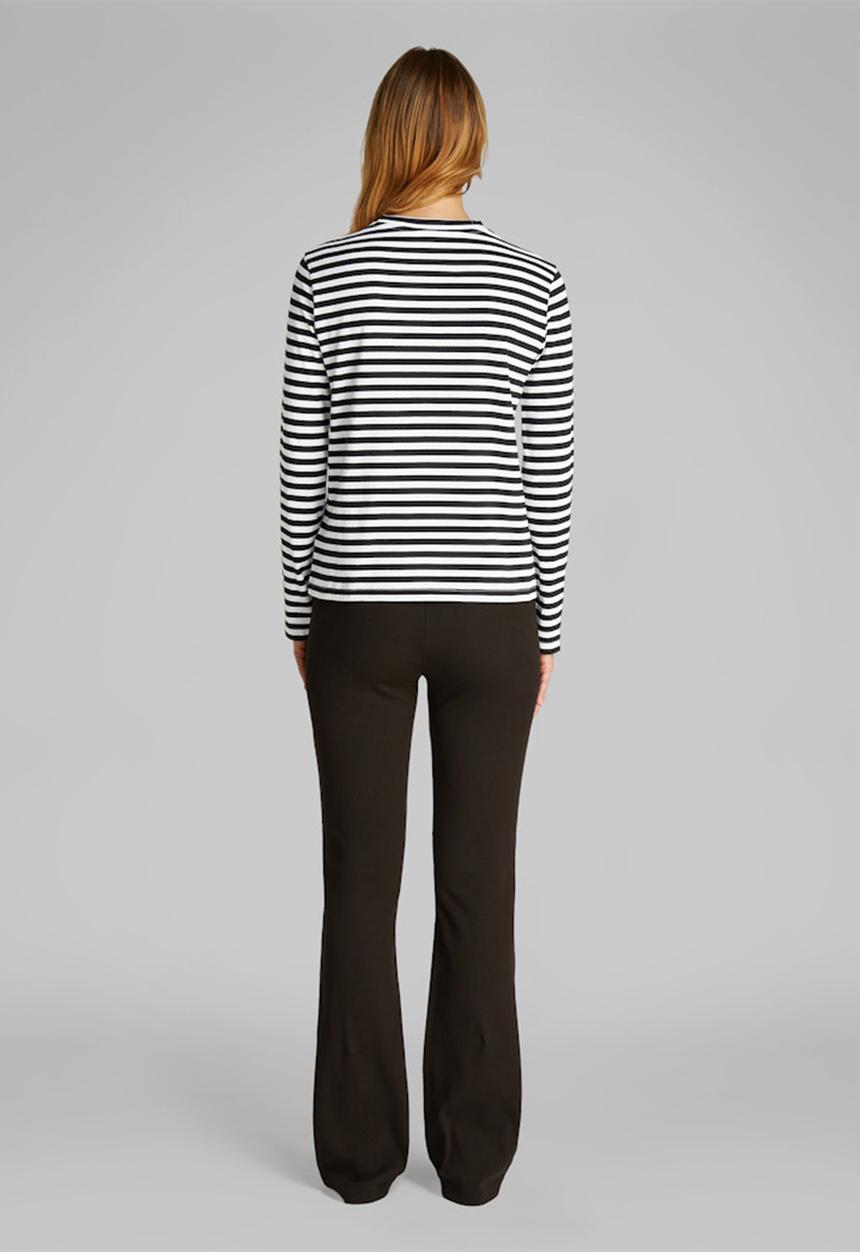 Calvin Klein - Ck Embro Regular Longsleeve - Ck Black / Bright White Stripe