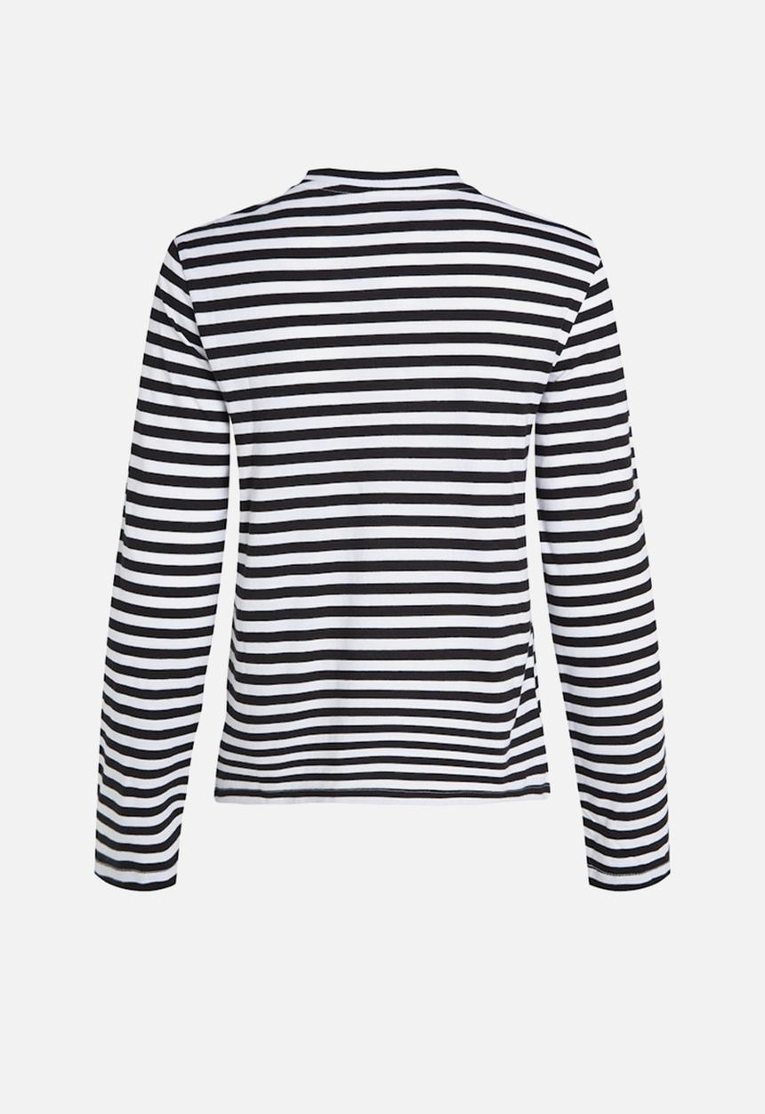 Calvin Klein - Ck Embro Regular Longsleeve - Ck Black / Bright White Stripe