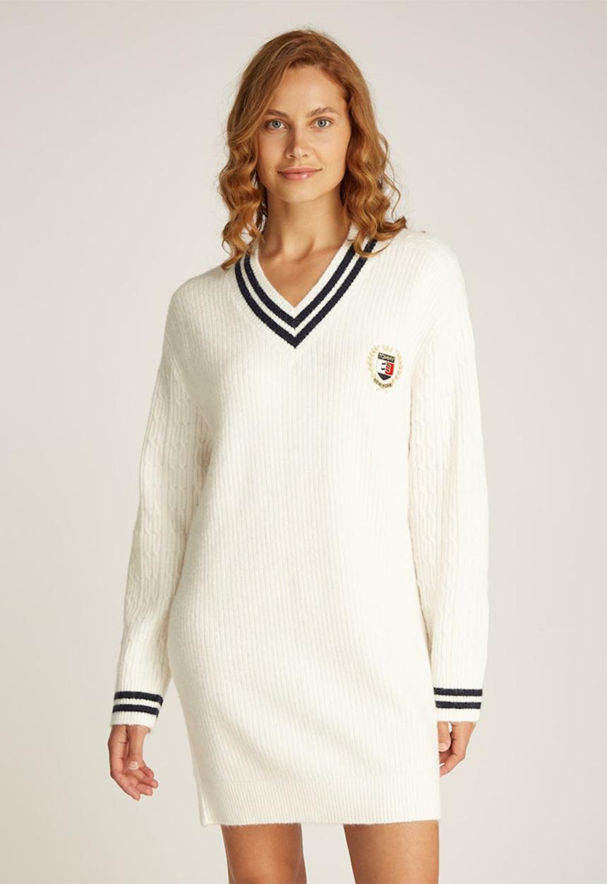 Tommy Hilfiger - Tjw Crest Sweater Dress - Ancient White