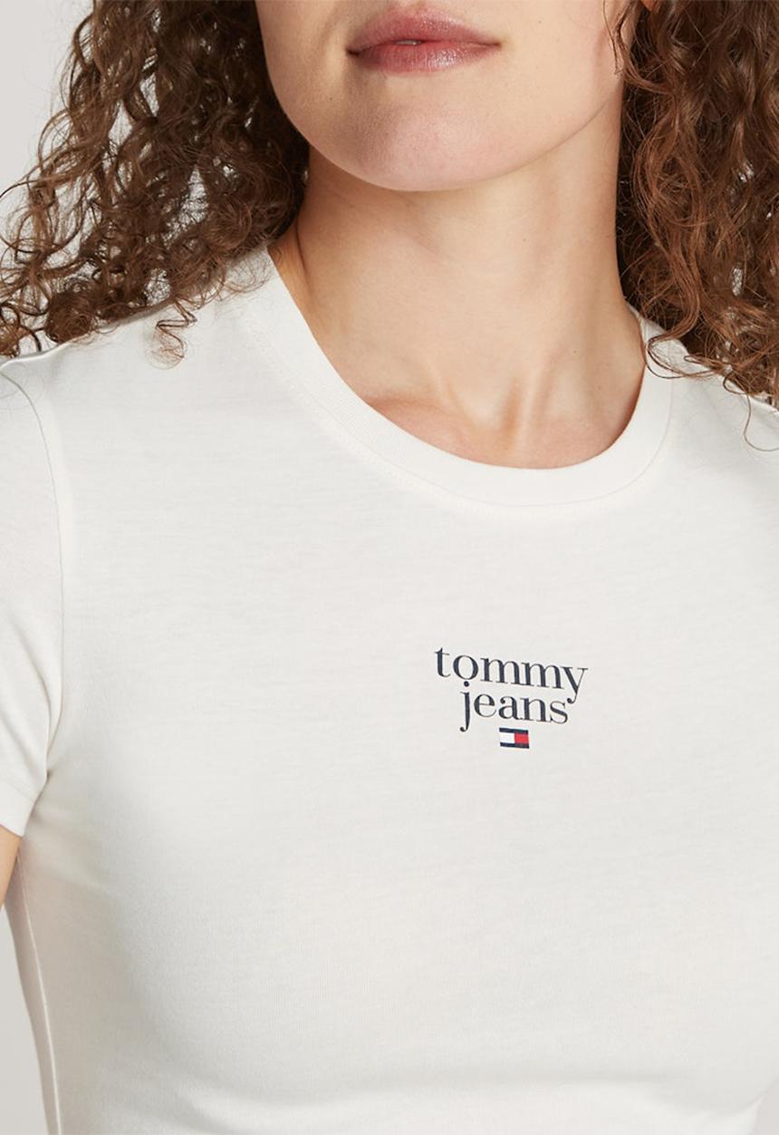 Tommy Hilfiger - Tjw Slim Essential Logo1 Tee Ext - Ancient White