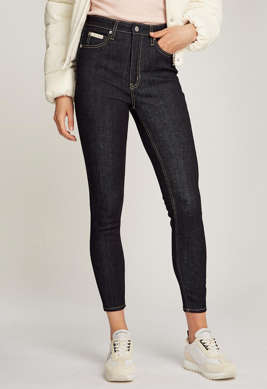 Calvin Klein - High Rise Super Skinny Ankle - Rinse Blue