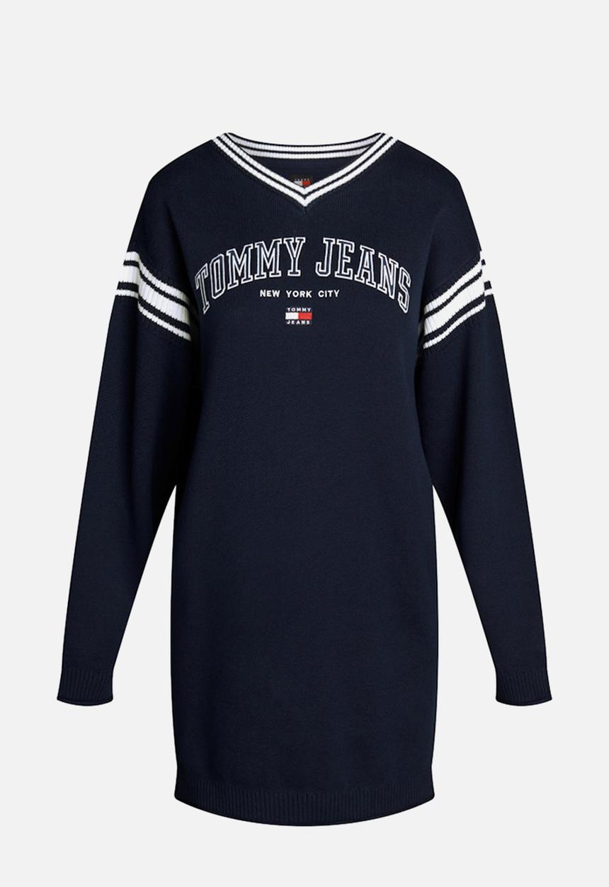 Tommy Hilfiger - Tjw Varsity Sweater Mini Dress - Dark Night Navy