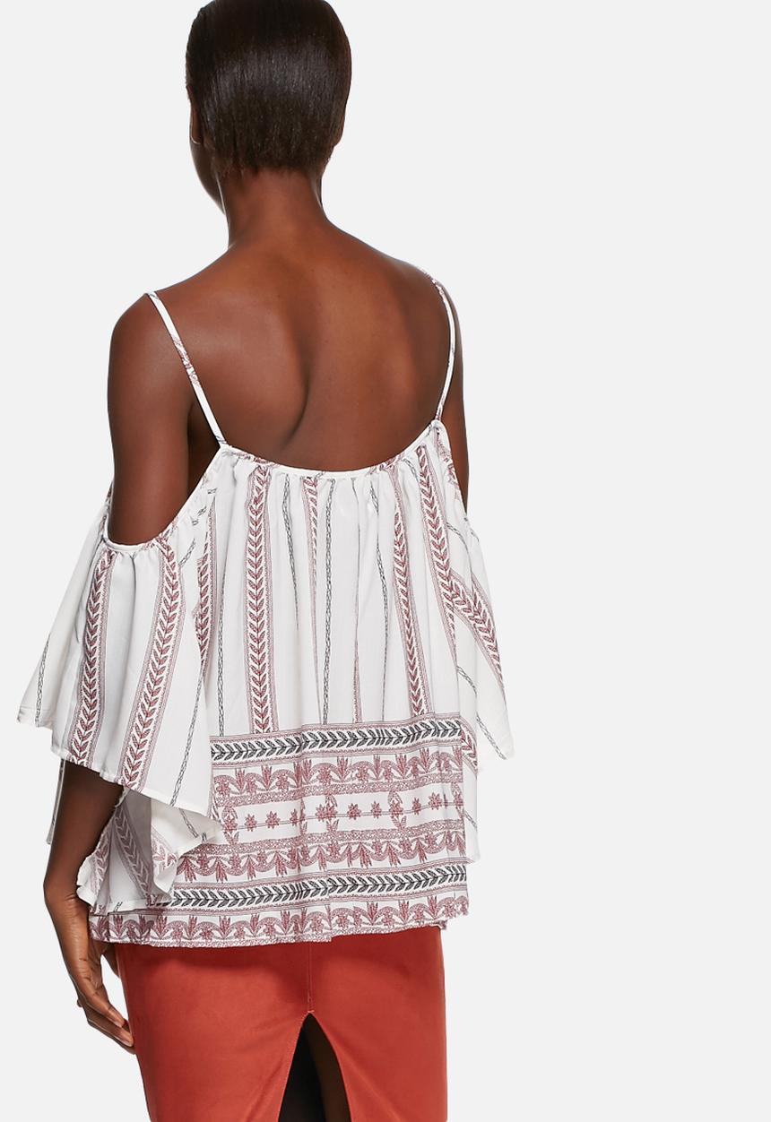 Glamorous - Folktale cold shoulder top