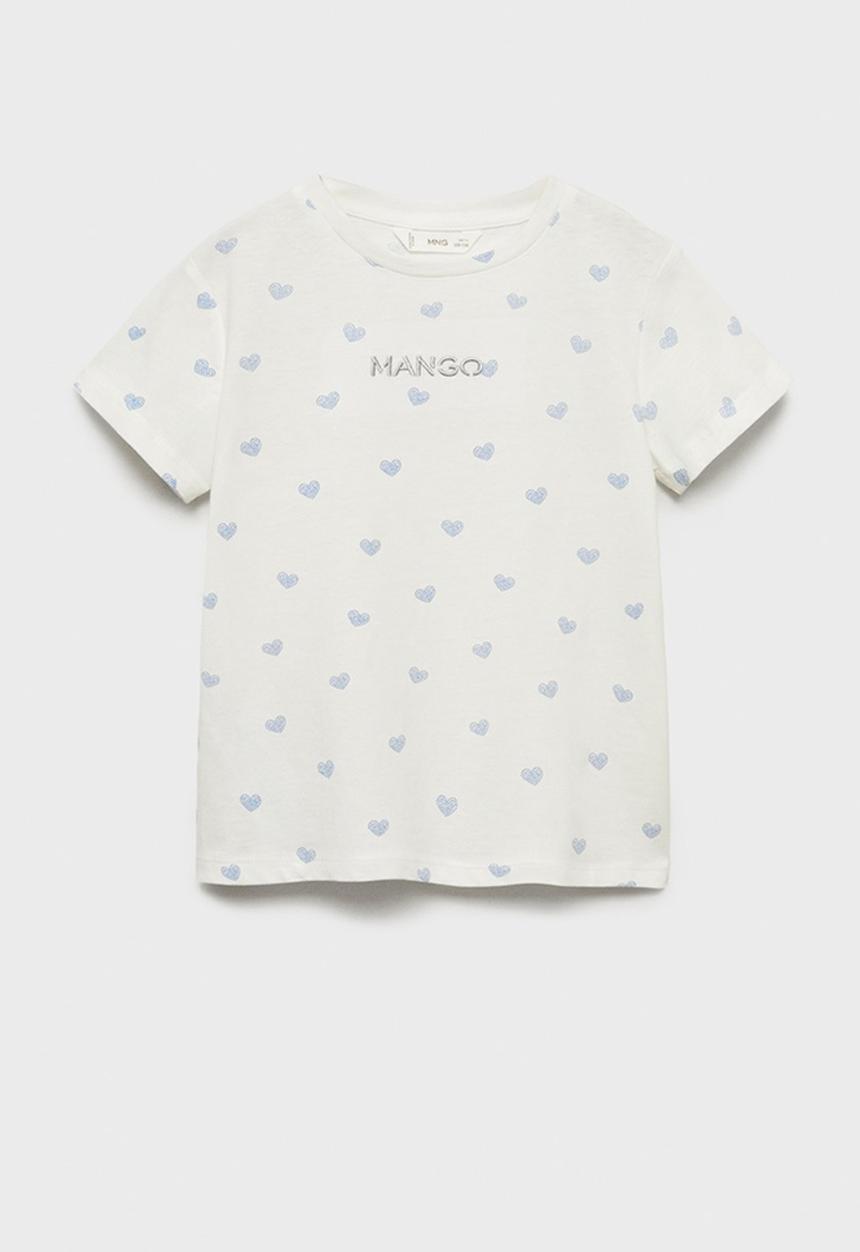 MANGO - T-shirt mangofi - white