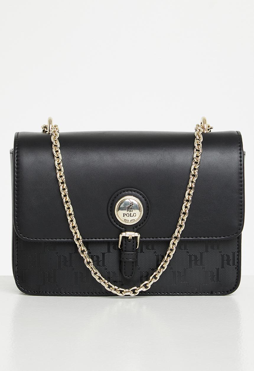POLO - Savoy flapover sling - black