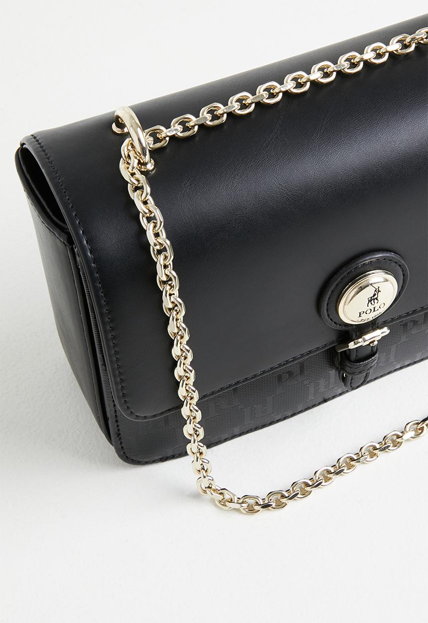 POLO - Savoy flapover sling - black