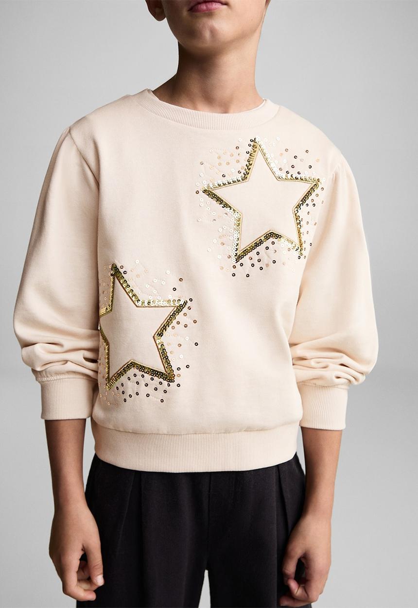 MANGO - Sweatshirt disco - light beige