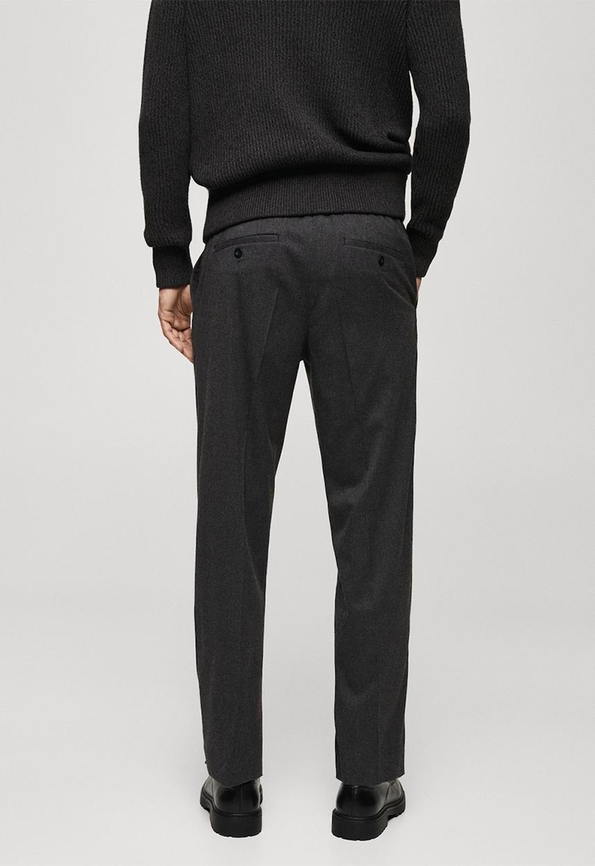 MANGO - Trousers stone - gray