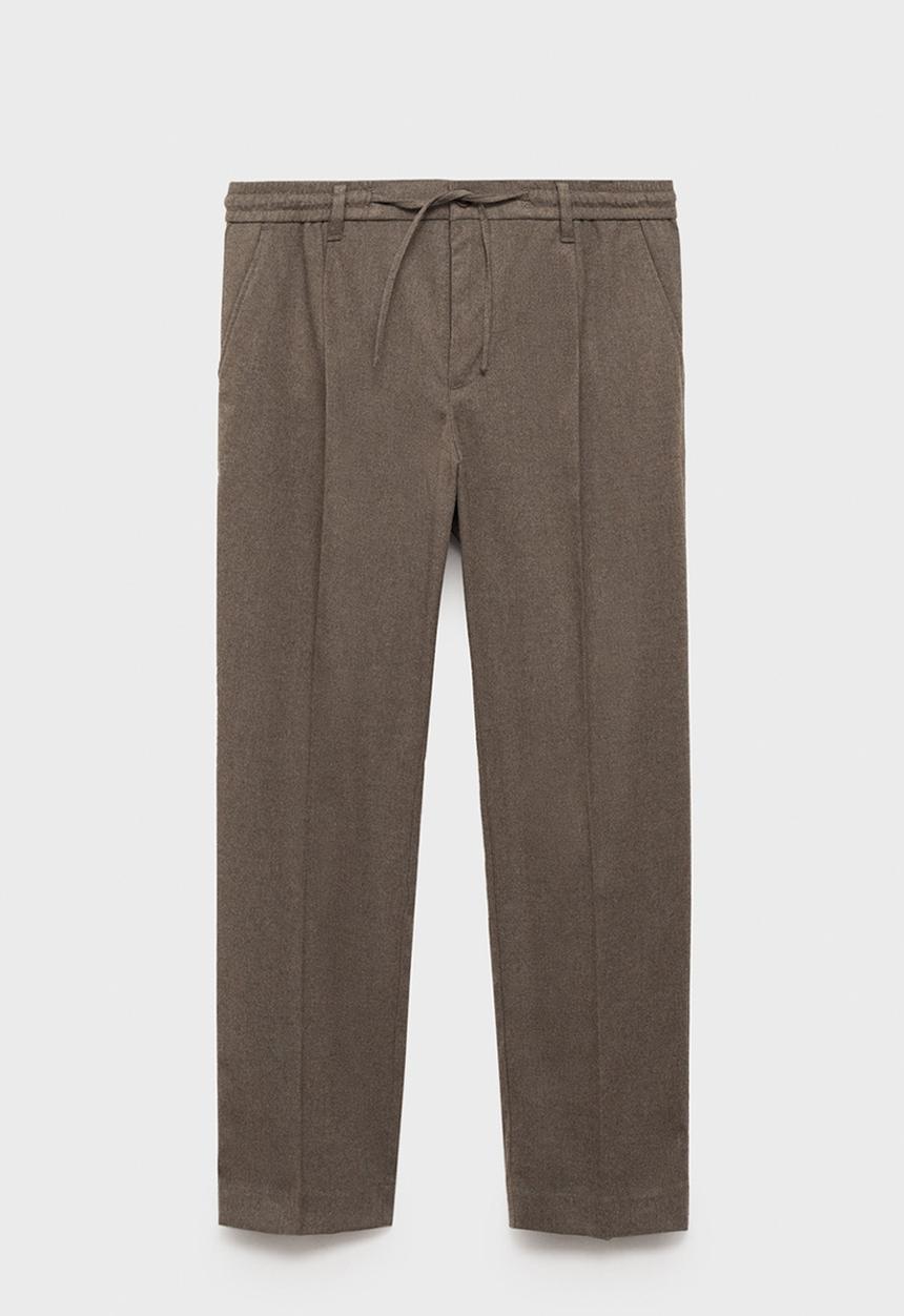 MANGO - Trousers stone - medium gray