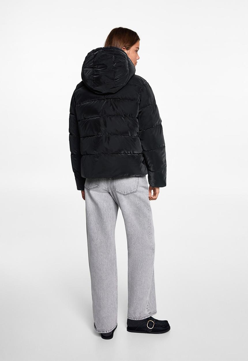 MANGO - Anorak velvet - black