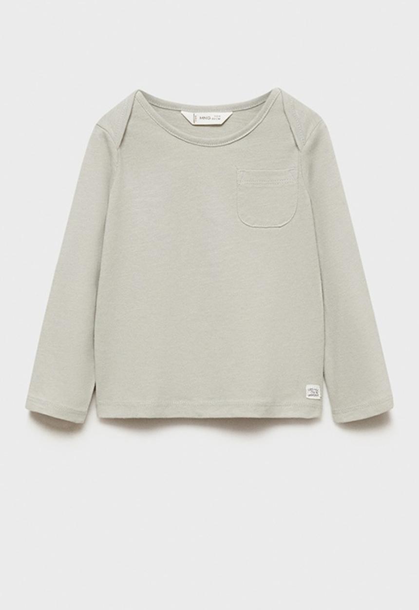 MANGO - T-shirt ceres - medium gray