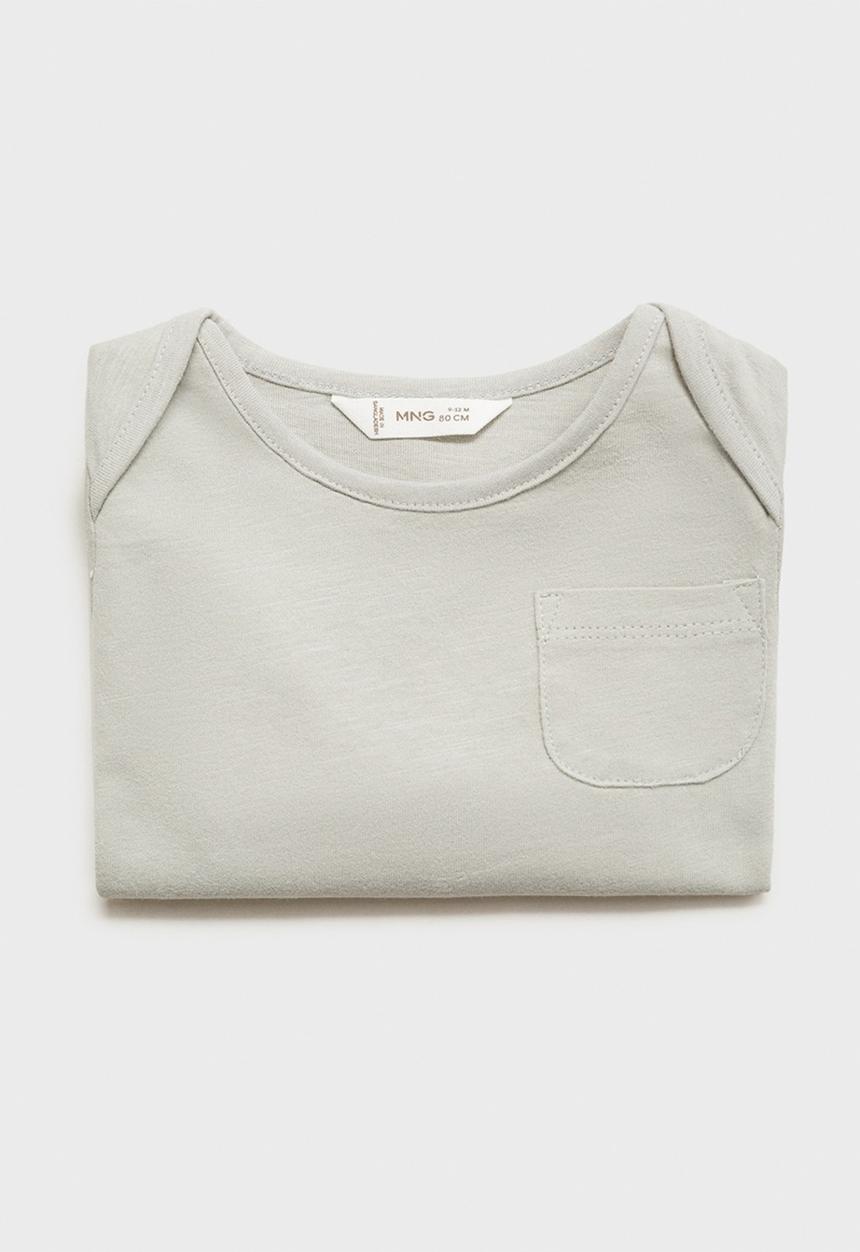 MANGO - T-shirt ceres - medium gray
