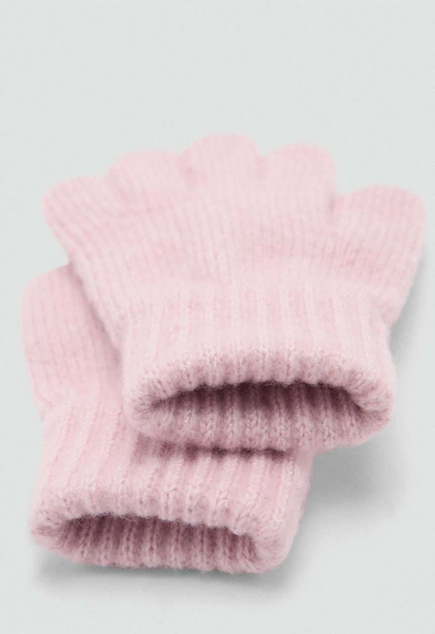 MANGO - Gloves rombusg - light/pastel pink
