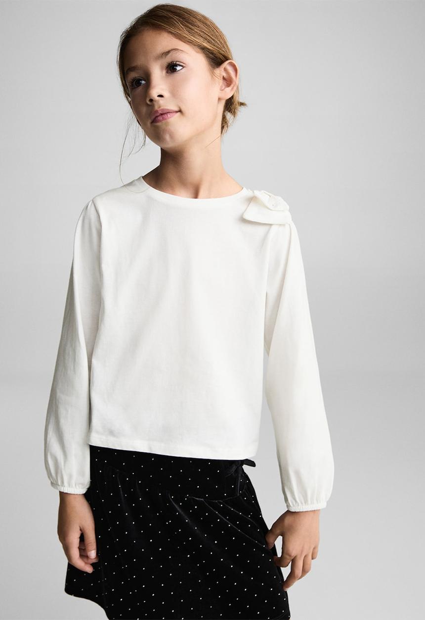 MANGO - T-shirt gala - natural