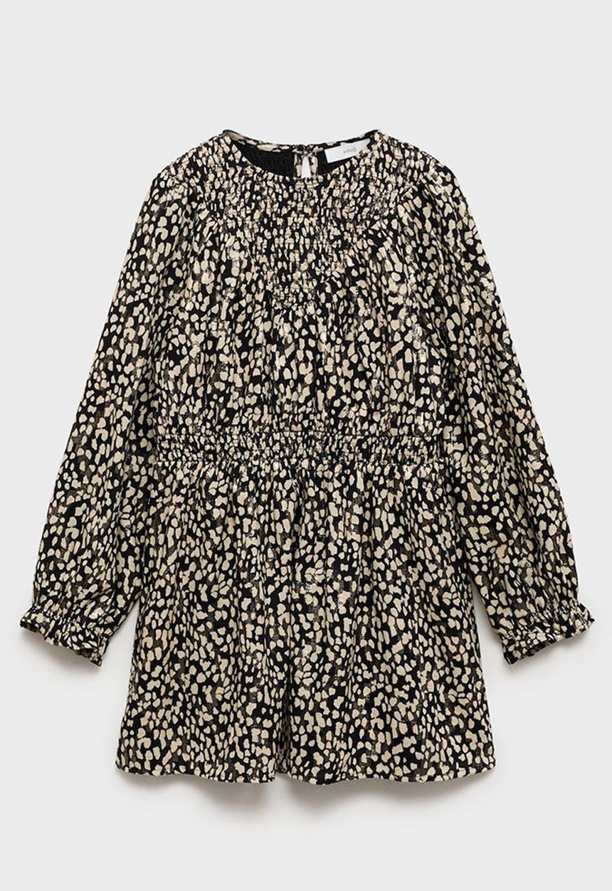 MANGO - Dress shine - light beige