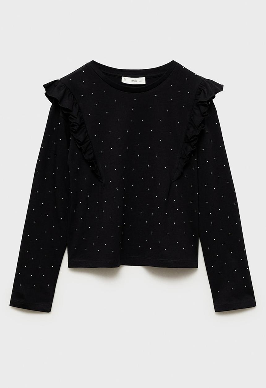 MANGO - T-shirt mia - black