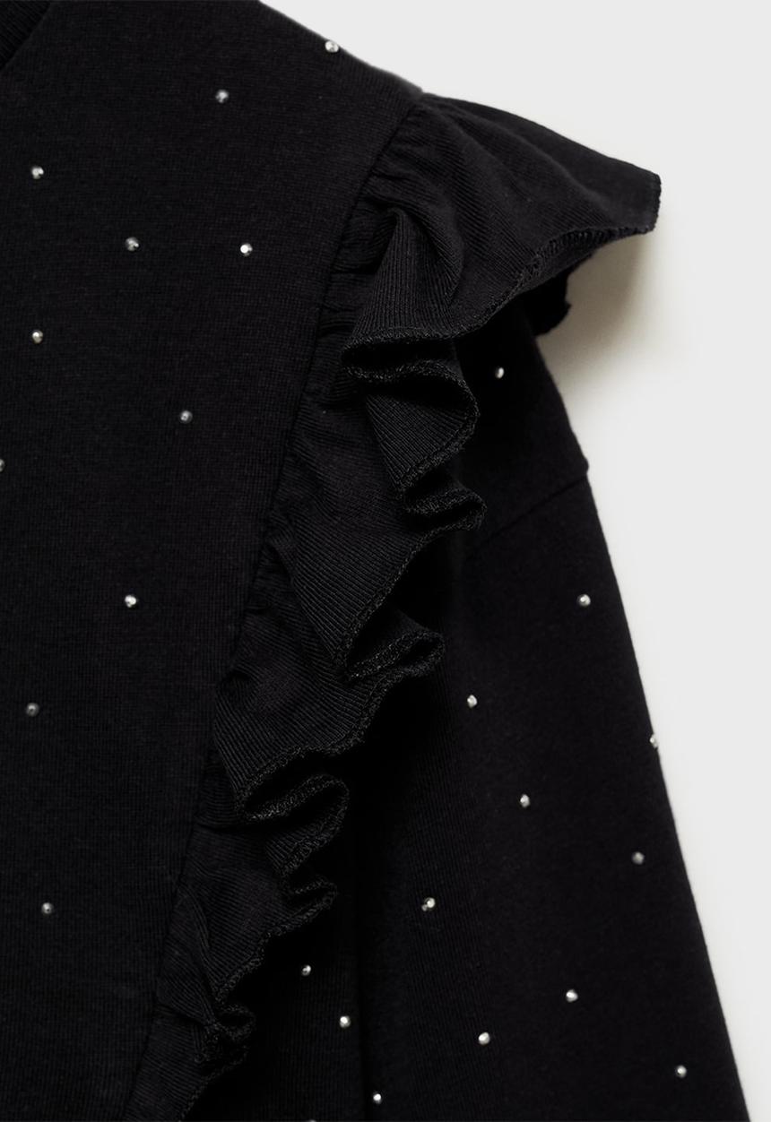 MANGO - T-shirt mia - black