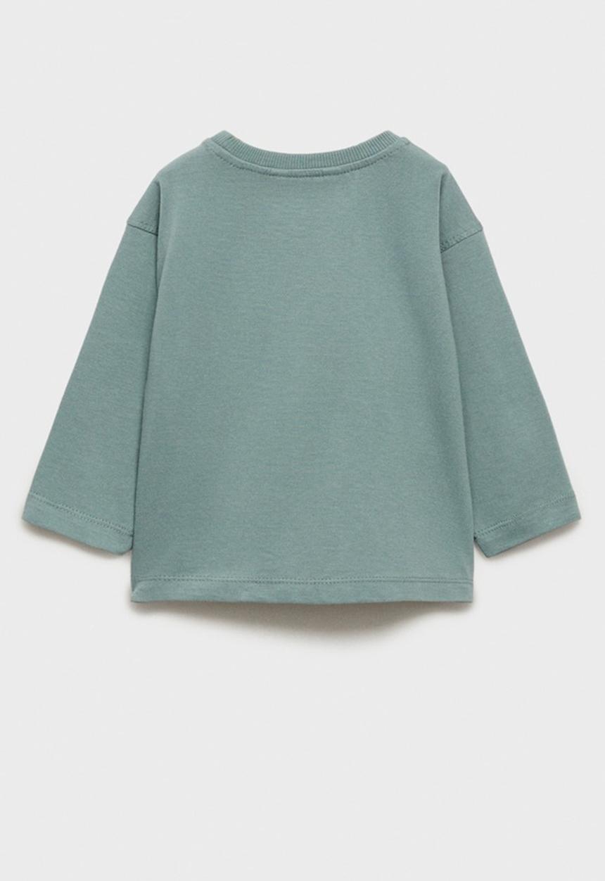 MANGO - T-shirt pompon - light/pastel green